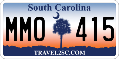 SC license plate MMO415