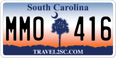SC license plate MMO416