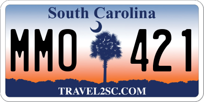 SC license plate MMO421