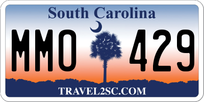 SC license plate MMO429