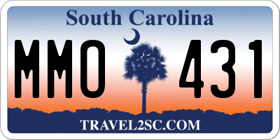 SC license plate MMO431