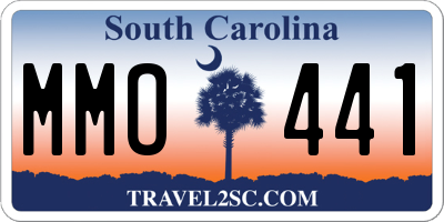 SC license plate MMO441