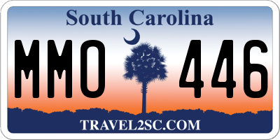 SC license plate MMO446