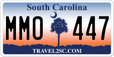 SC license plate MMO447