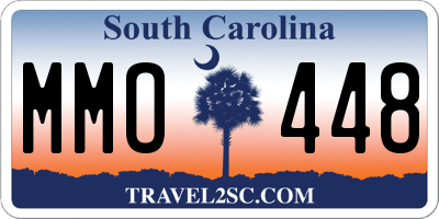 SC license plate MMO448
