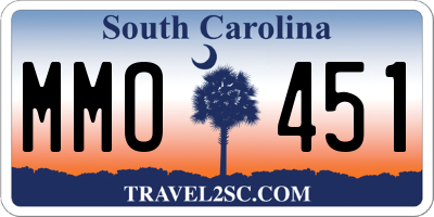 SC license plate MMO451