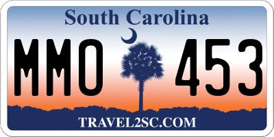 SC license plate MMO453