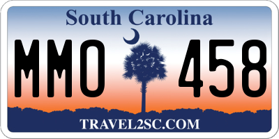 SC license plate MMO458