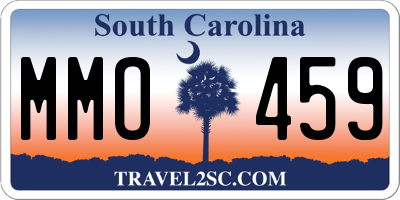 SC license plate MMO459