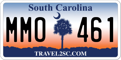 SC license plate MMO461