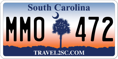 SC license plate MMO472