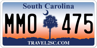 SC license plate MMO475