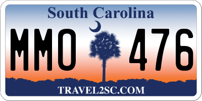 SC license plate MMO476