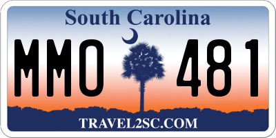 SC license plate MMO481