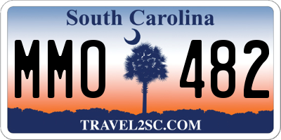 SC license plate MMO482