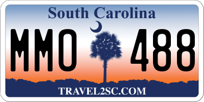 SC license plate MMO488