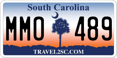 SC license plate MMO489