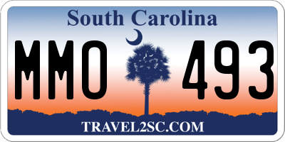 SC license plate MMO493
