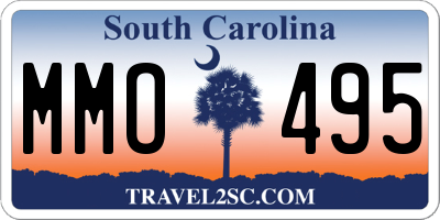 SC license plate MMO495