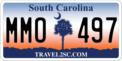 SC license plate MMO497