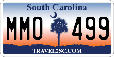 SC license plate MMO499