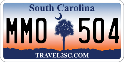 SC license plate MMO504