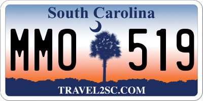 SC license plate MMO519