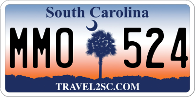 SC license plate MMO524