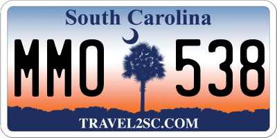 SC license plate MMO538