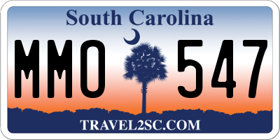 SC license plate MMO547