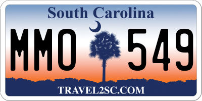 SC license plate MMO549