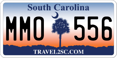 SC license plate MMO556