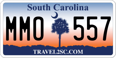SC license plate MMO557
