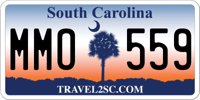 SC license plate MMO559