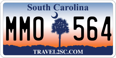 SC license plate MMO564