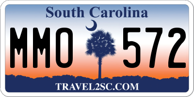 SC license plate MMO572