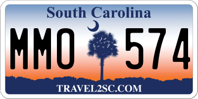 SC license plate MMO574