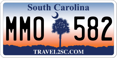 SC license plate MMO582