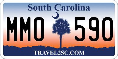 SC license plate MMO590