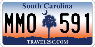 SC license plate MMO591