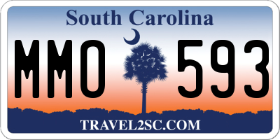 SC license plate MMO593