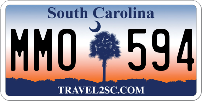 SC license plate MMO594