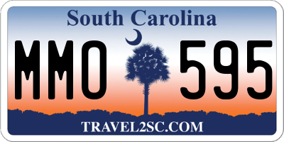 SC license plate MMO595