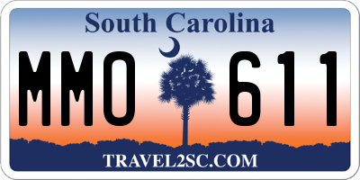 SC license plate MMO611