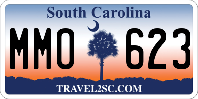 SC license plate MMO623