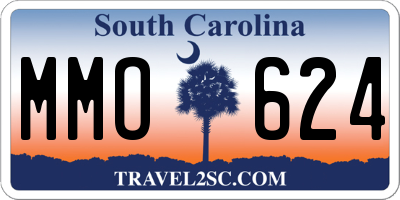 SC license plate MMO624