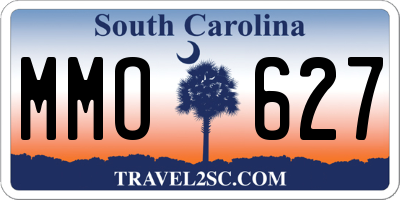 SC license plate MMO627