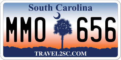SC license plate MMO656