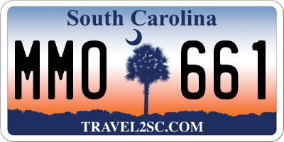 SC license plate MMO661