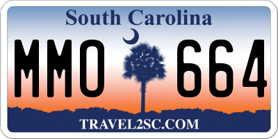 SC license plate MMO664